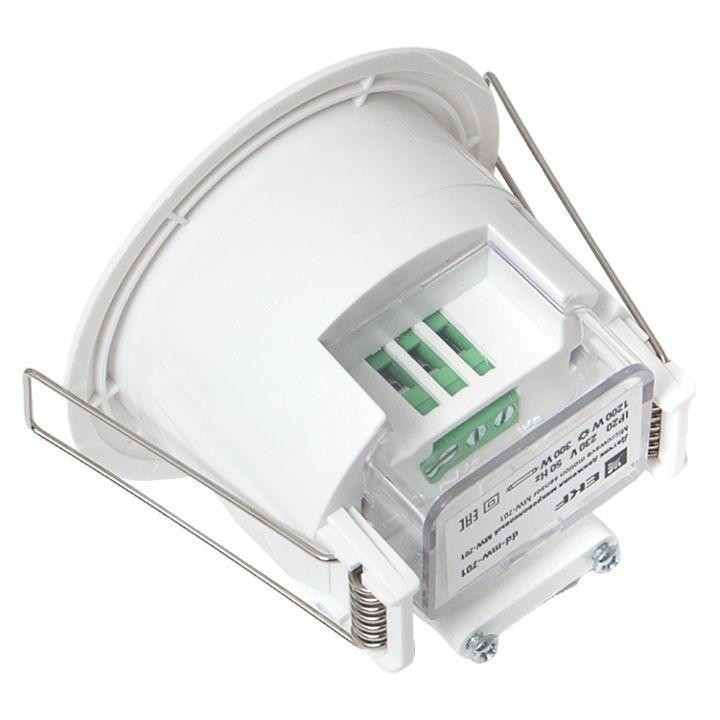 Датчик движения микроволновый MW-701 1200Вт 360град. до 20м IP20 бел. PROxima EKF dd-mw-701