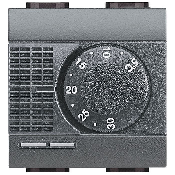Термостат комнатный BTicino LIVING LIGHT, антрацит, L4441