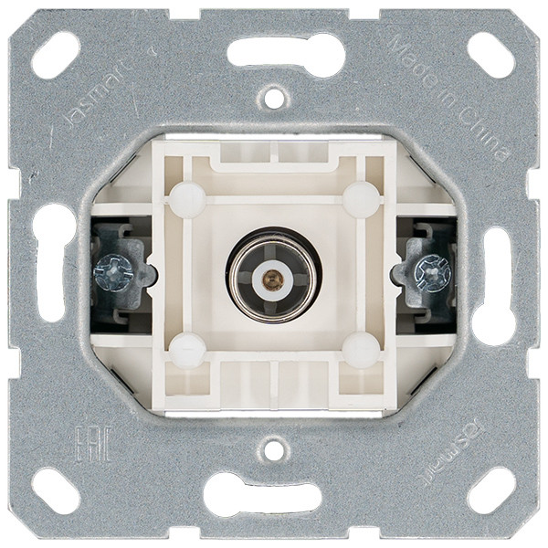 Jasmart Розетка TV Φ9.5mm оконечная с накладкой, цвет Тауп