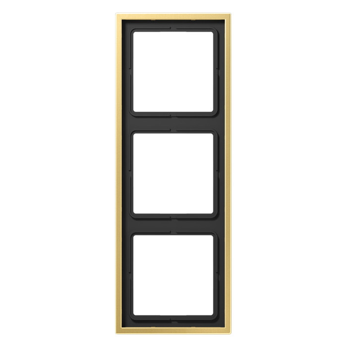 Рамка 3 поста Jung LS METAL, латунь, ME2983C