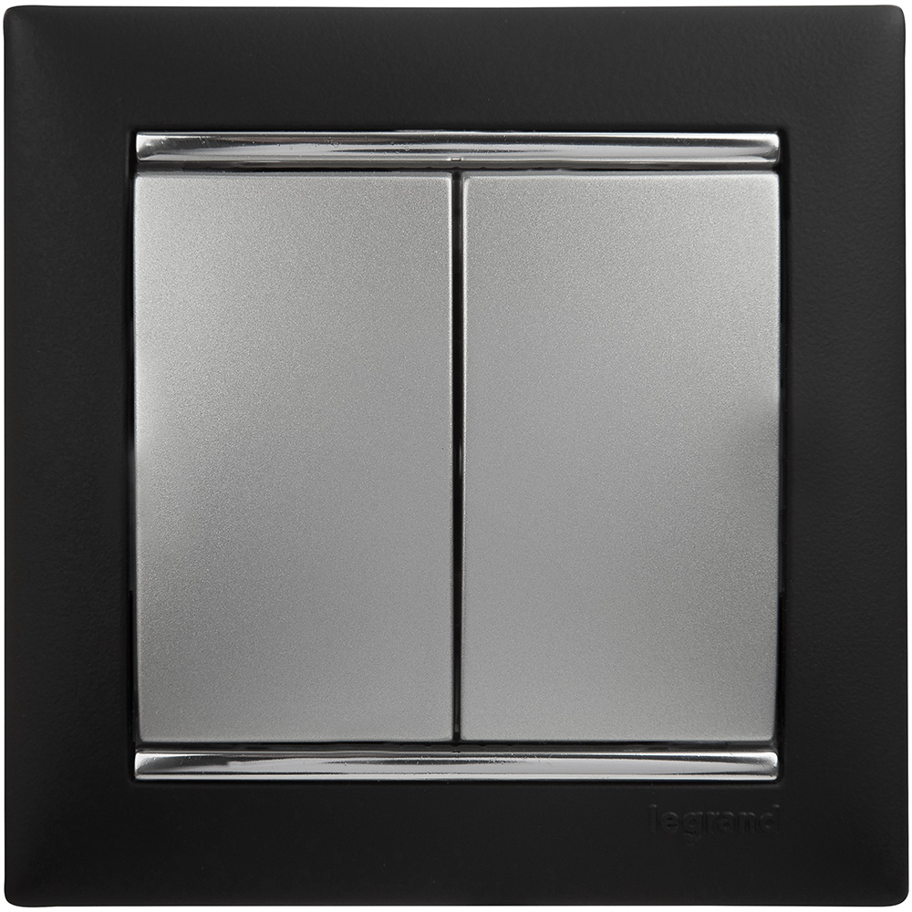 Рамка 1-м Valena горизонт. ноктюрн/сереб. Leg 770391