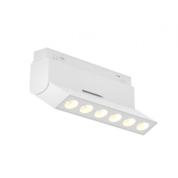 Светильник для магнитного шинопровода с направленным светом MAGNET AM 418 LL-20B-6T-6W-3000K WH