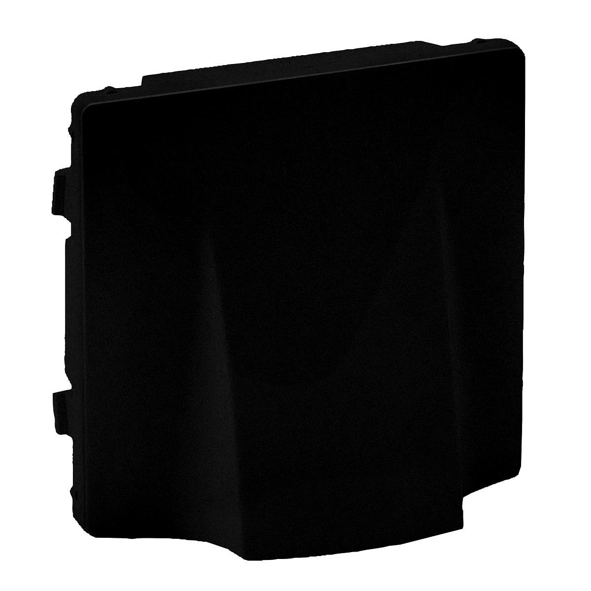 Legrand Valena LIFE Black. Лицевая панель для вывода кабеля. Антрацит.